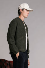 DOVER CARDIGAN IN BOILED WOOL