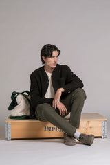 DOVER CARDIGAN IN BOILED WOOL