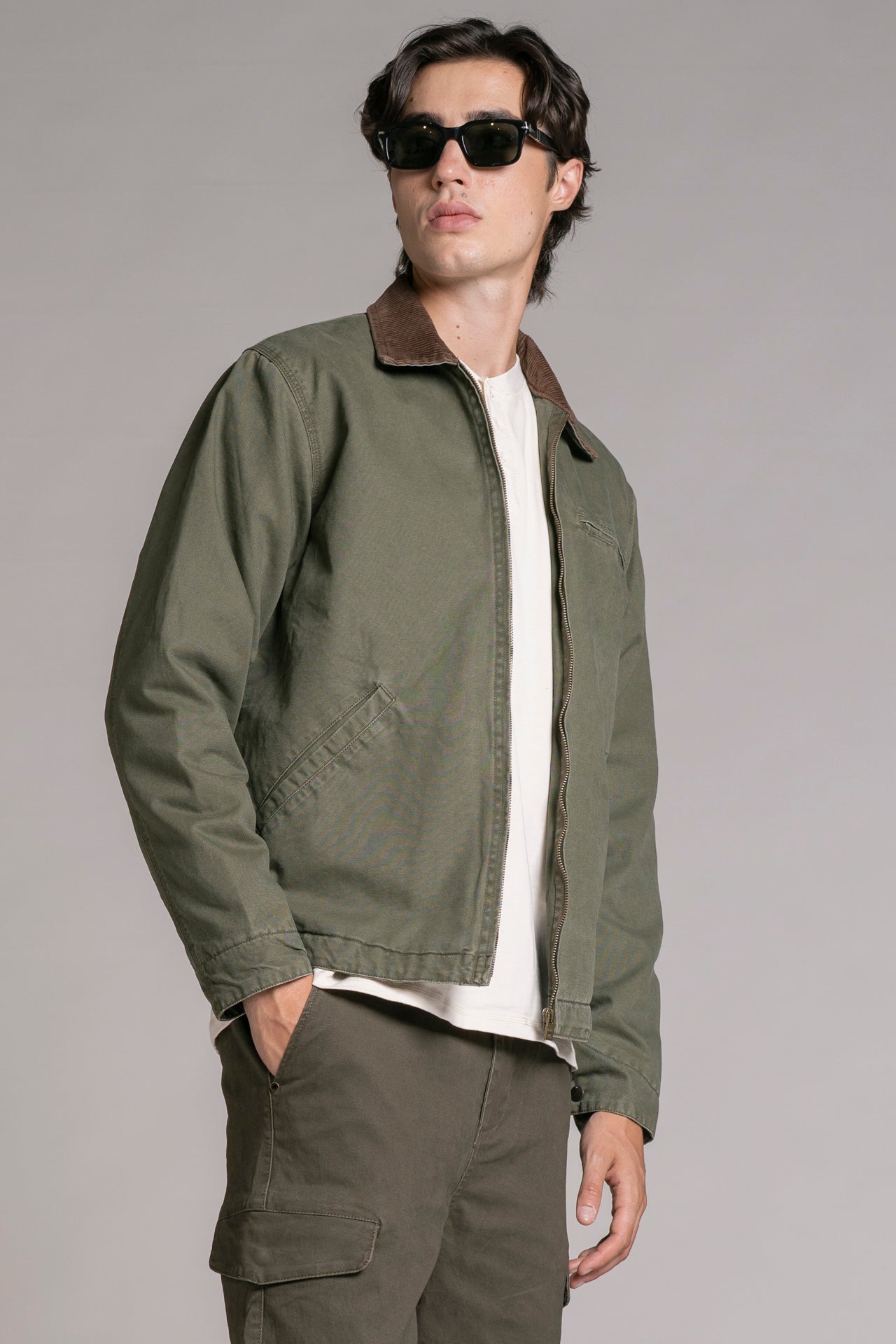 ORION SHORT JACKET IN CANVAS