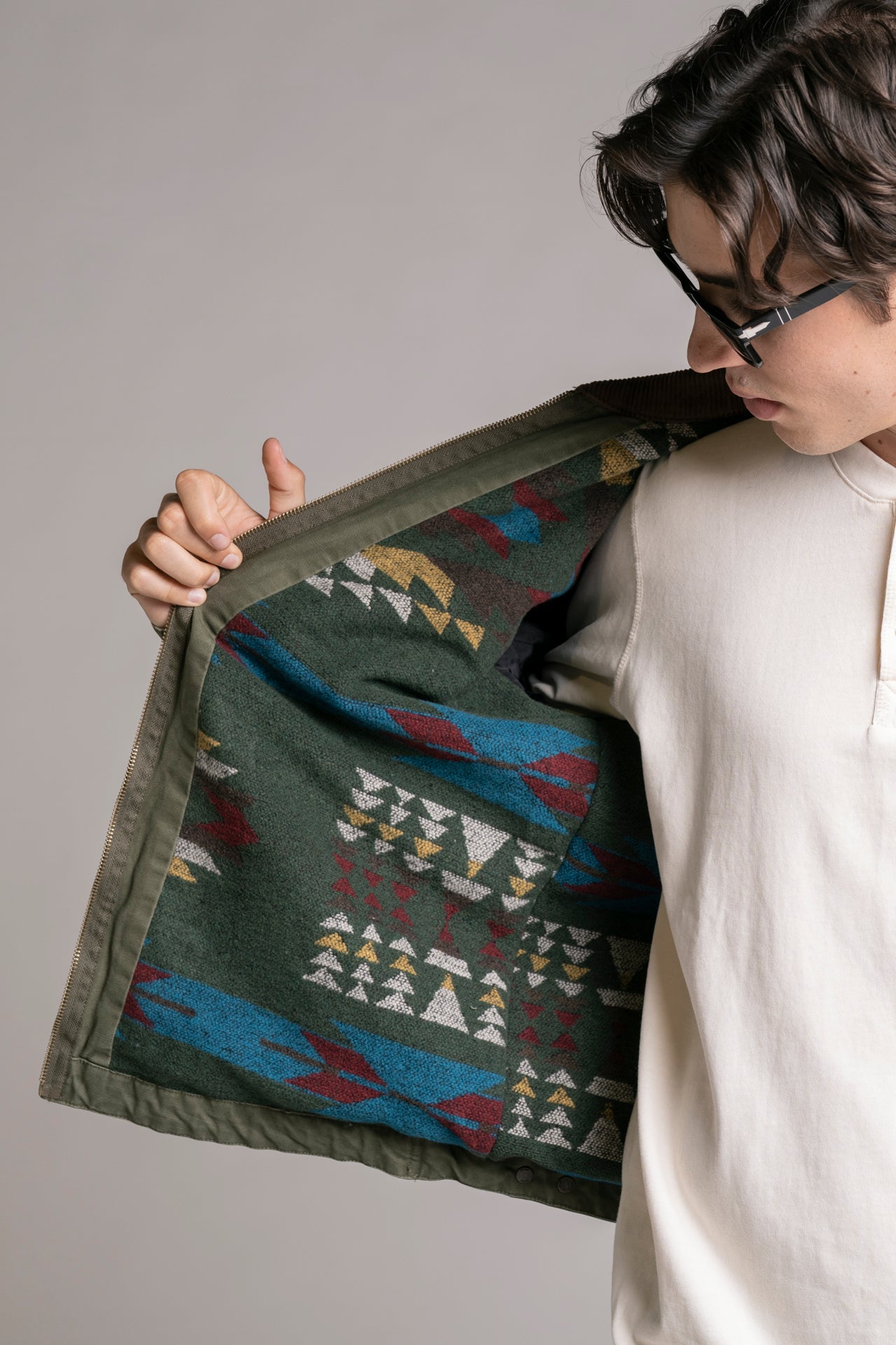 ORION SHORT JACKET IN CANVAS