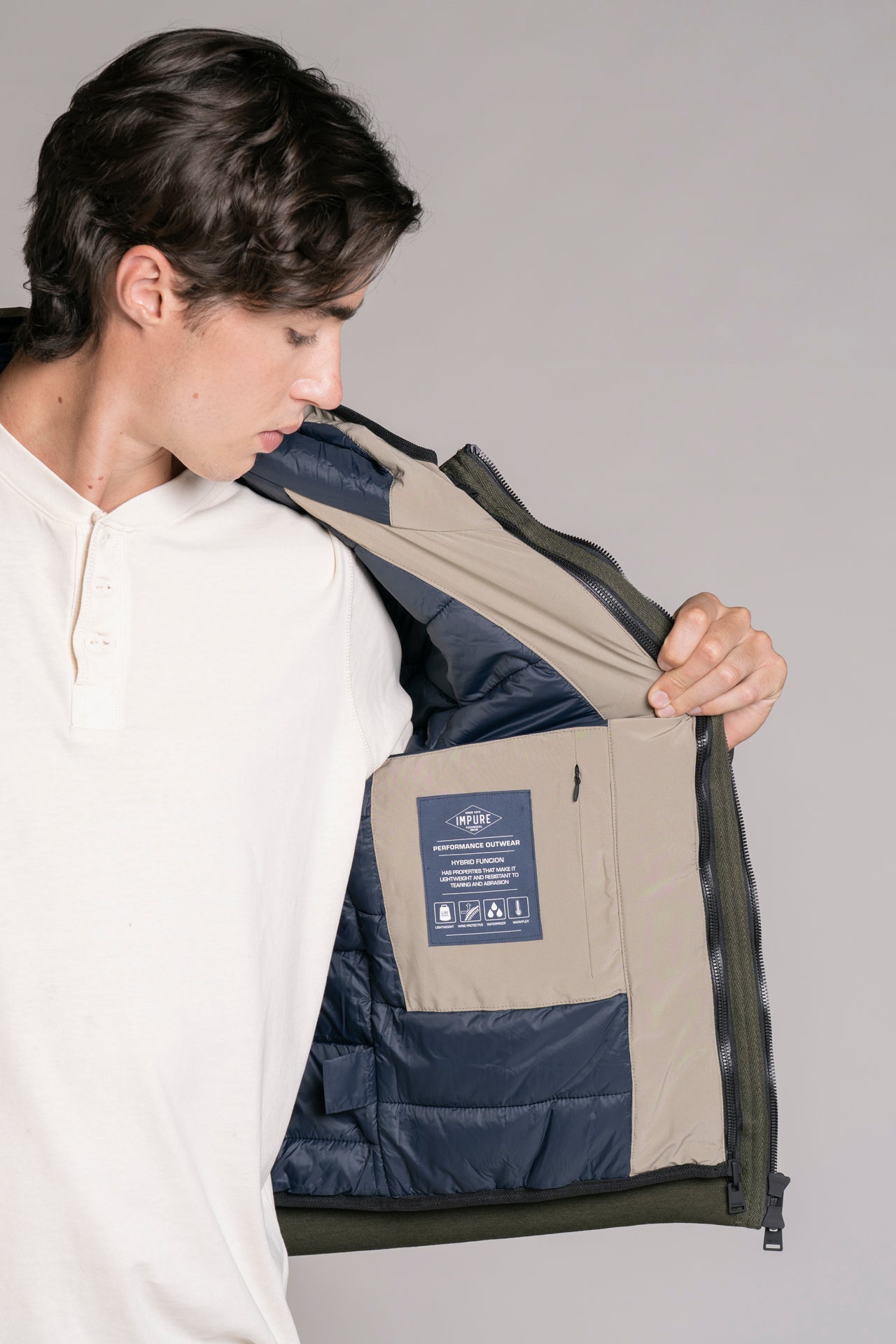 YORK JACKET HOODIE IN SCUBA 3 IN 1