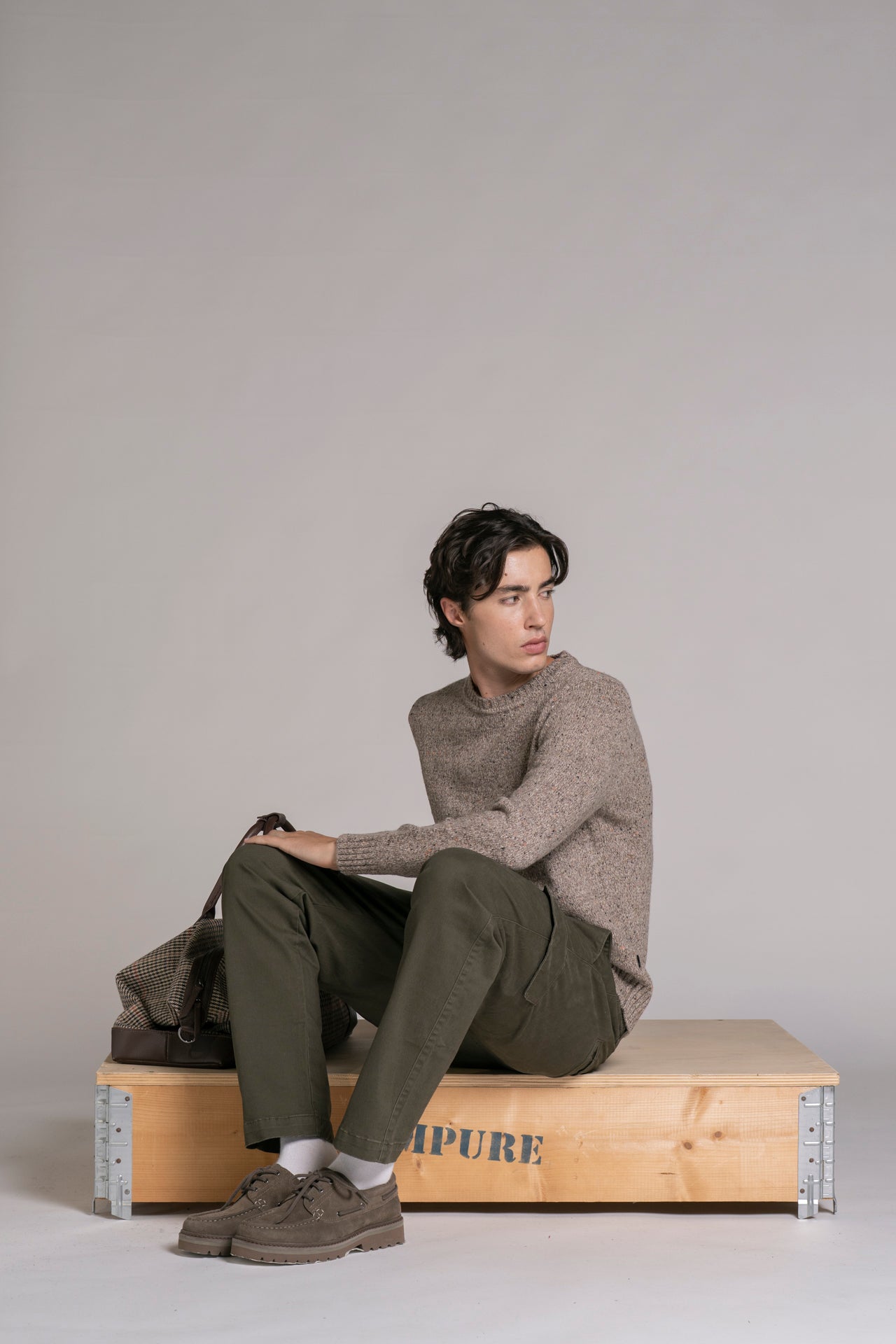 GEORGE SWEATER IN MIXED WOOL