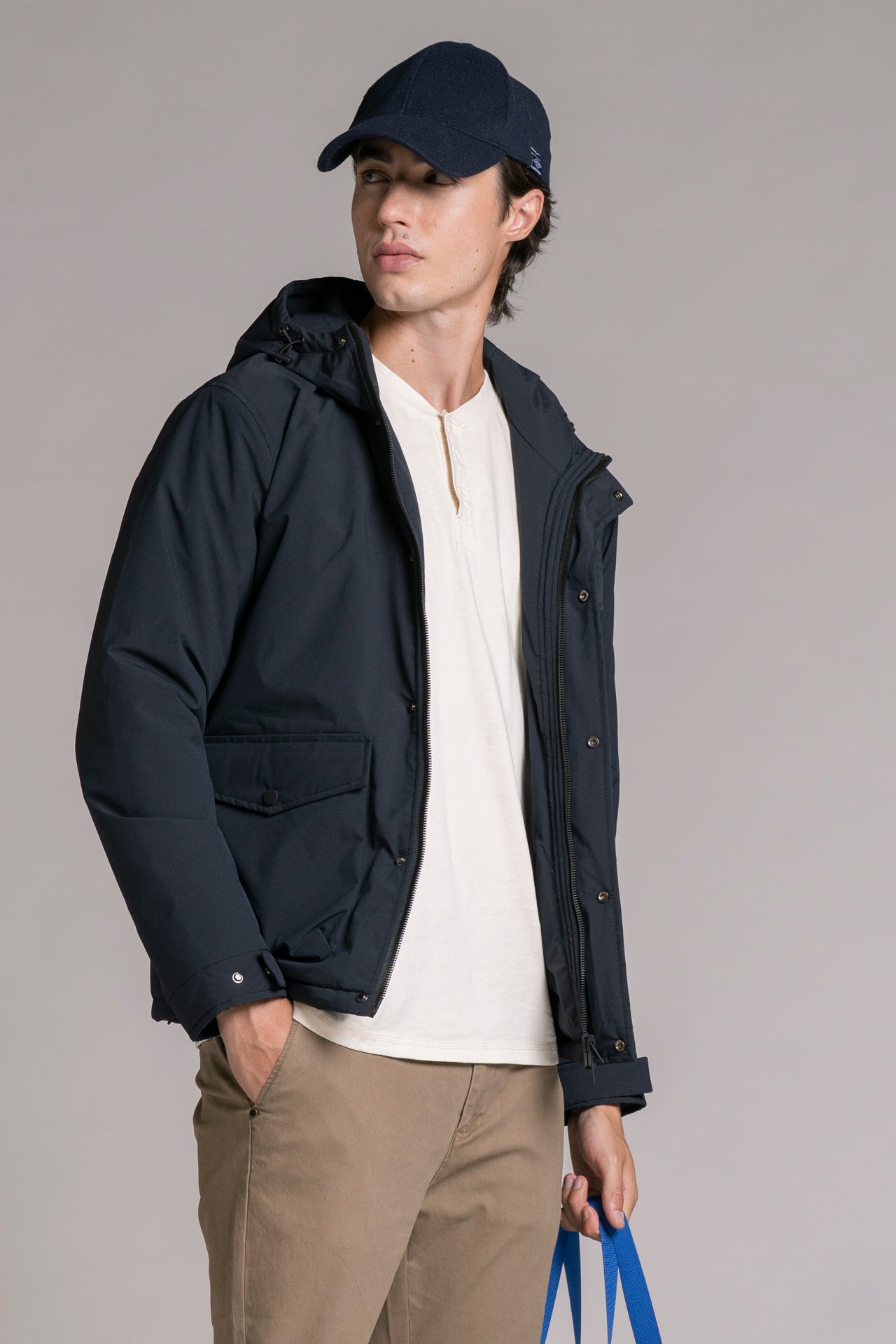 LOUIS JACKET HOODIE IN POLYESTER