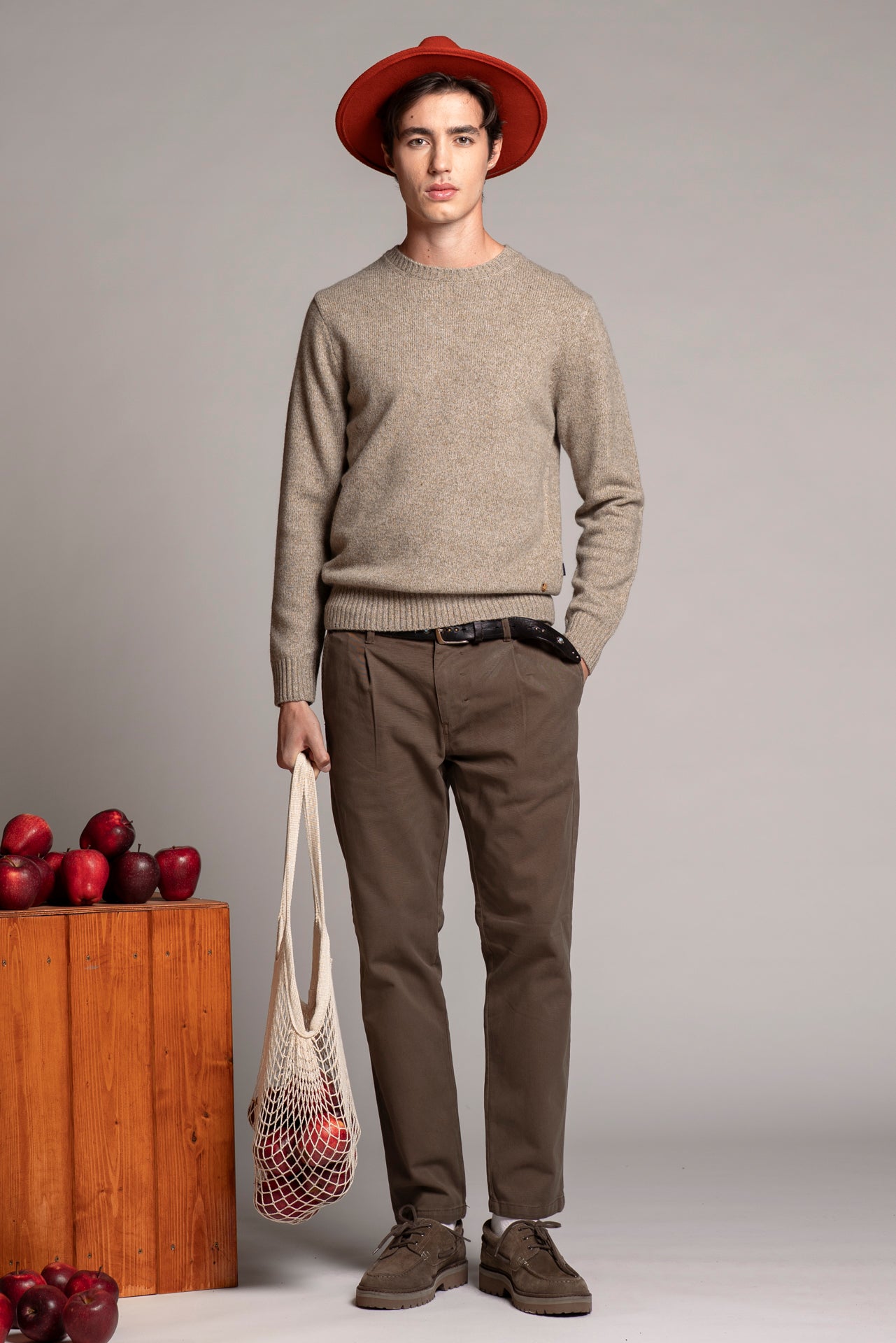 DUKE ROUND NECK IN MOULINE'