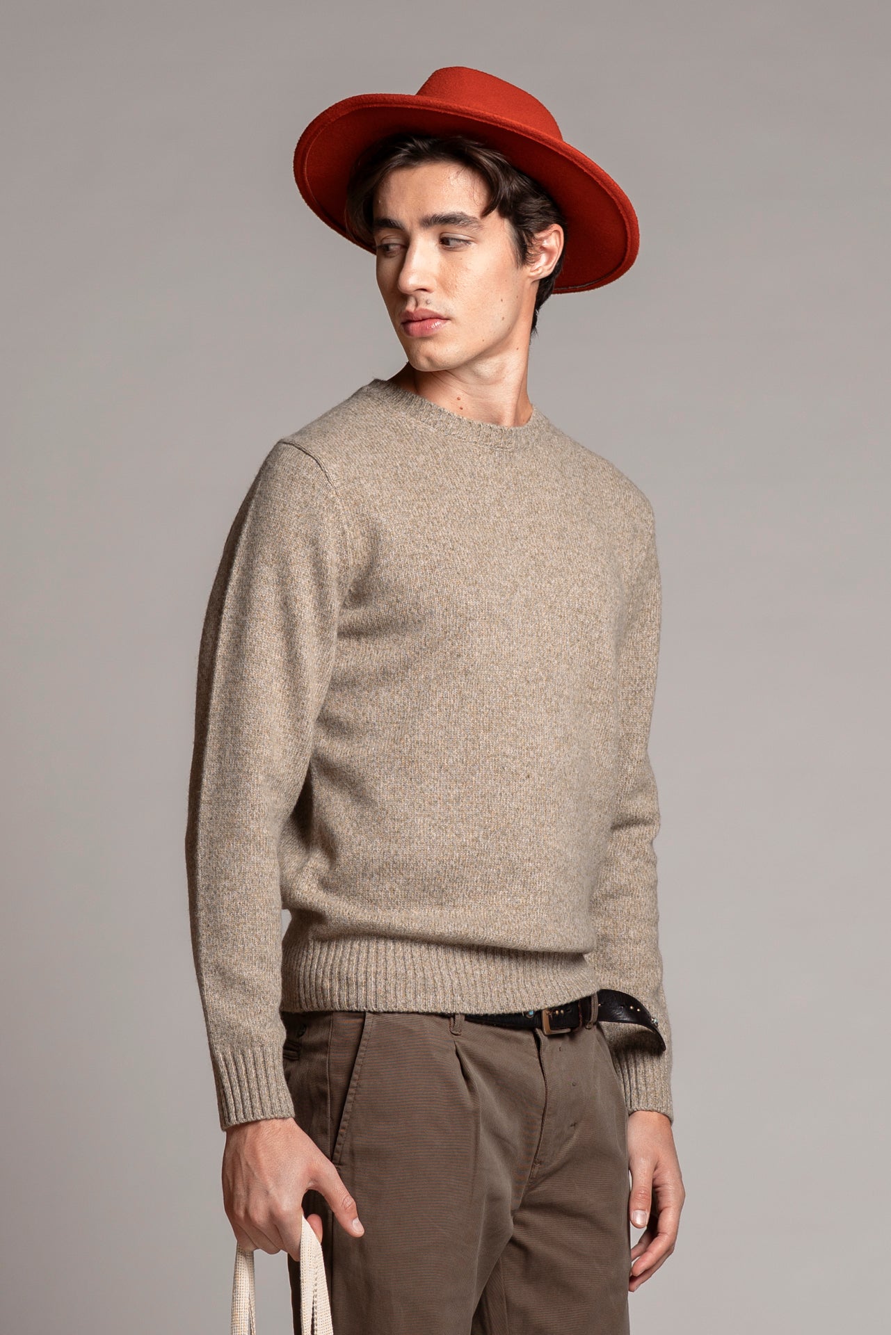 DUKE ROUND NECK IN MOULINE'