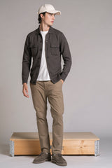 ZACK OVERSHIRT MIXED WOOL