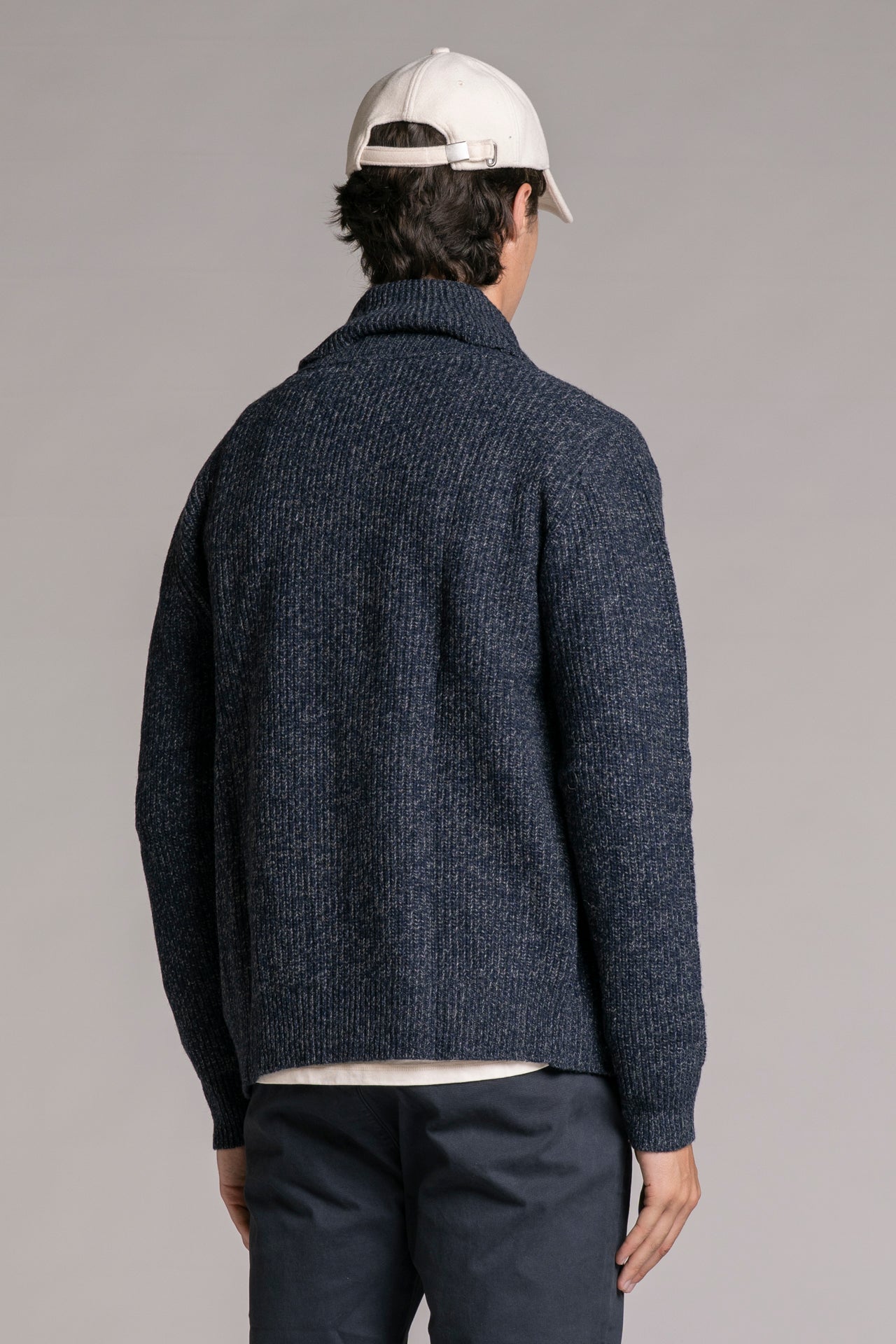 DANIEL CARDIGAN IN MOULINE'