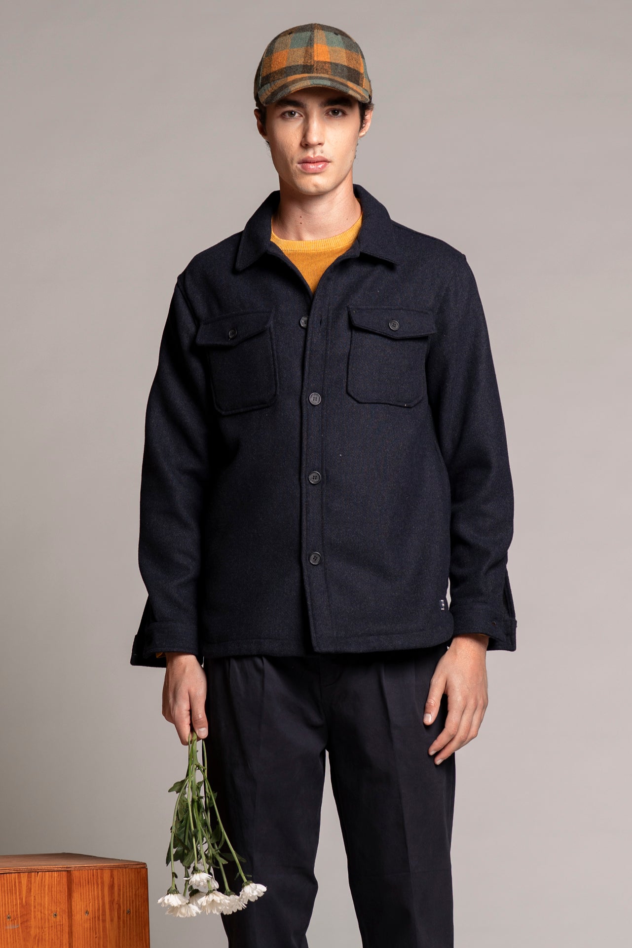 GABRIEL SHIRT HERRINGBONE