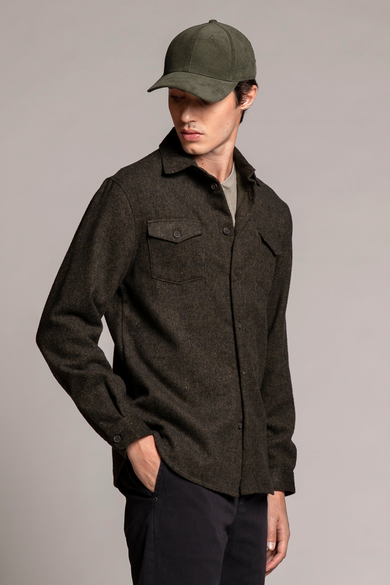 GABRIEL SHIRT HERRINGBONE