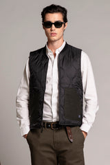 MARTIN GILET REVERSE MIXED WOOL