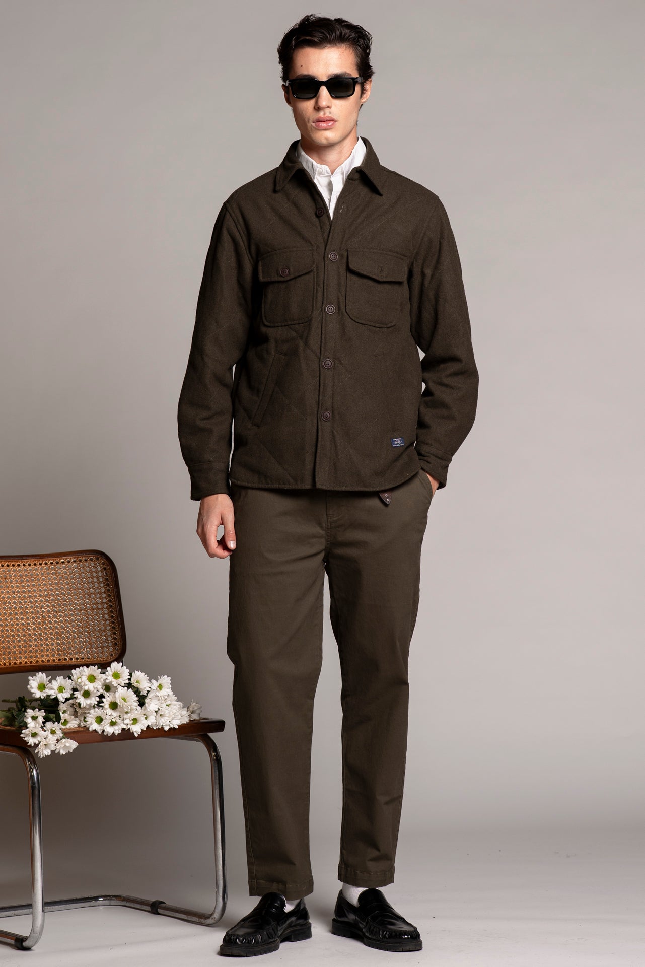 ROY OVERSHIRT IN MIXED WOOL