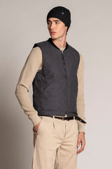 MARTIN GILET REVERSE MIXED WOOL