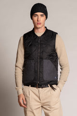 MARTIN GILET REVERSE MIXED WOOL