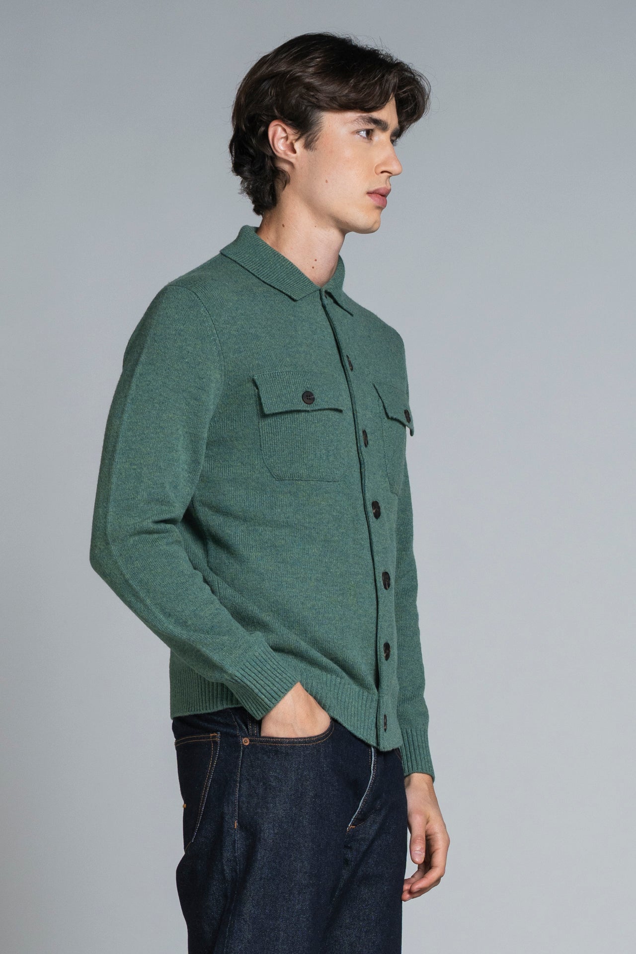 ZACK SHIRT IN LAMBSWOOL