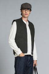MARTIN GILET IN MIXED WOOL
