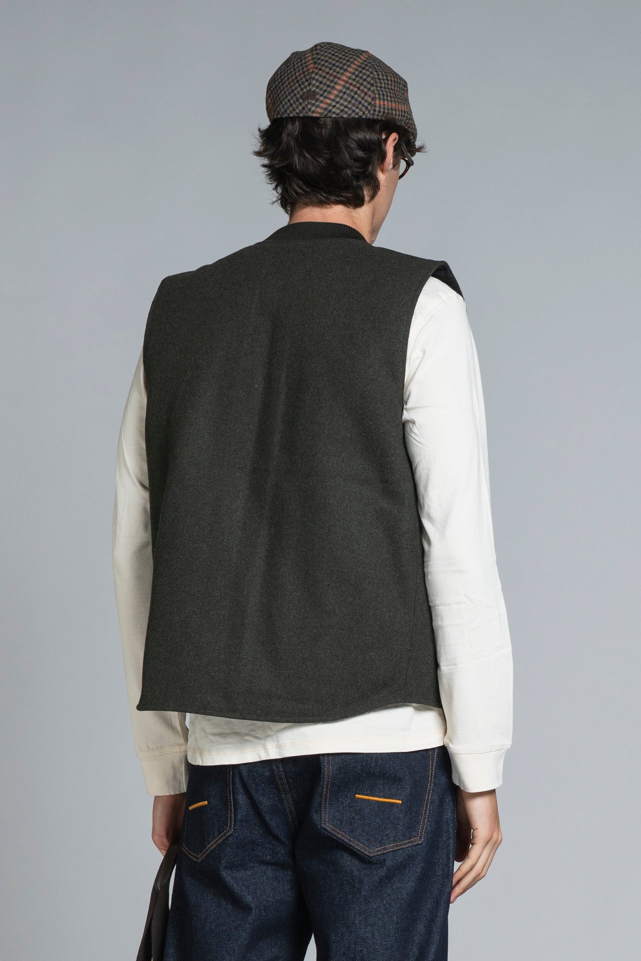 MARTIN GILET IN MIXED WOOL