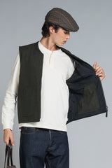MARTIN GILET IN MIXED WOOL