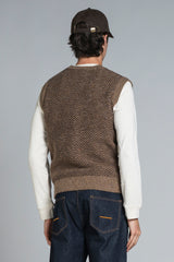 SOAN GILET ROUND NECK IN LAMBSWOOL
