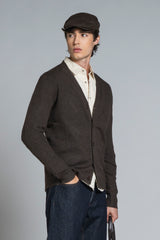CHAD CARDIGAN IN MIXED WOOL