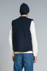 MARTIN GILET IN MIXED WOOL