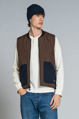 MARTIN GILET IN MIXED WOOL
