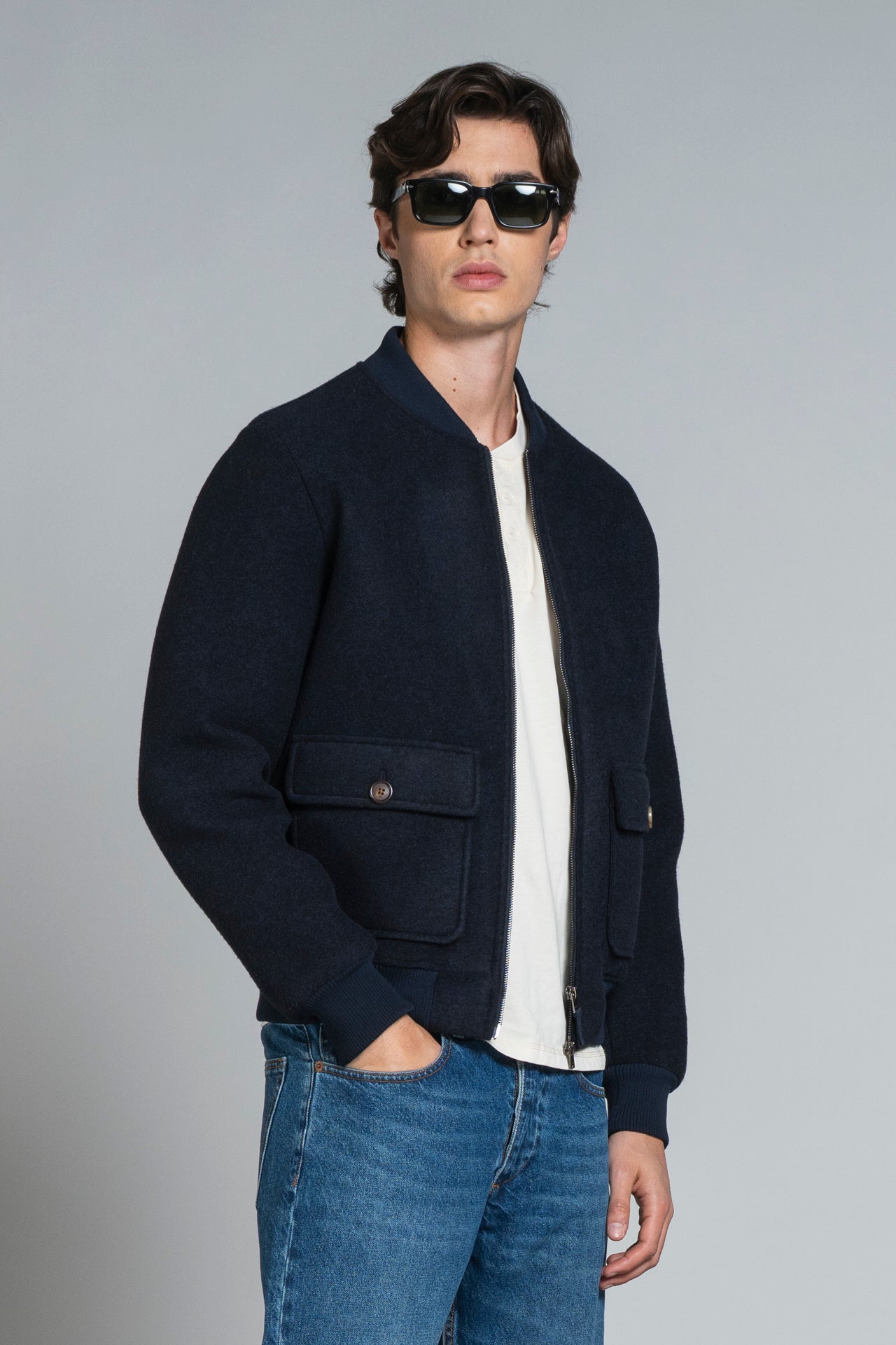 CAMERON BOMBER BOILED WOOL