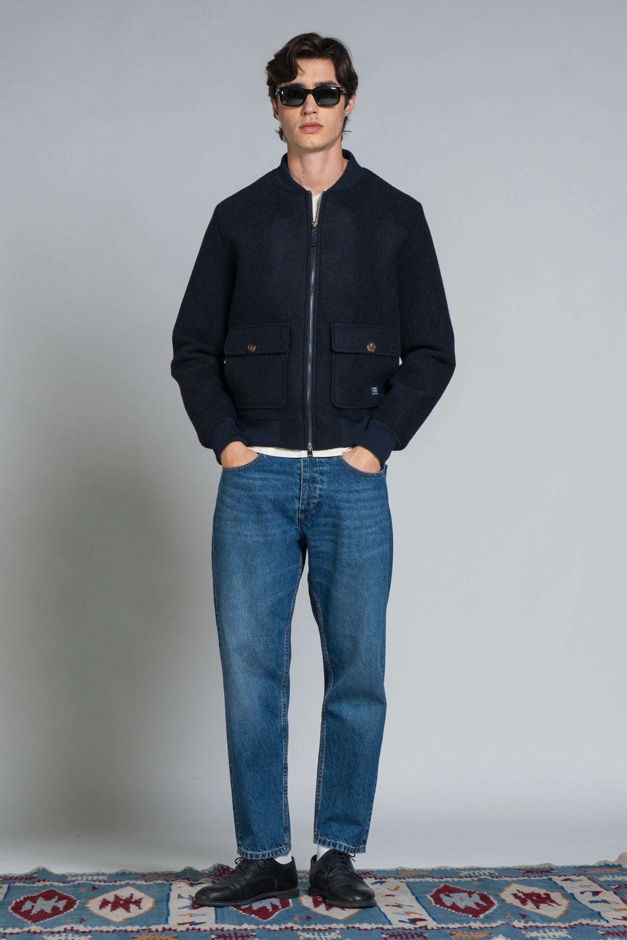 CAMERON BOMBER BOILED WOOL