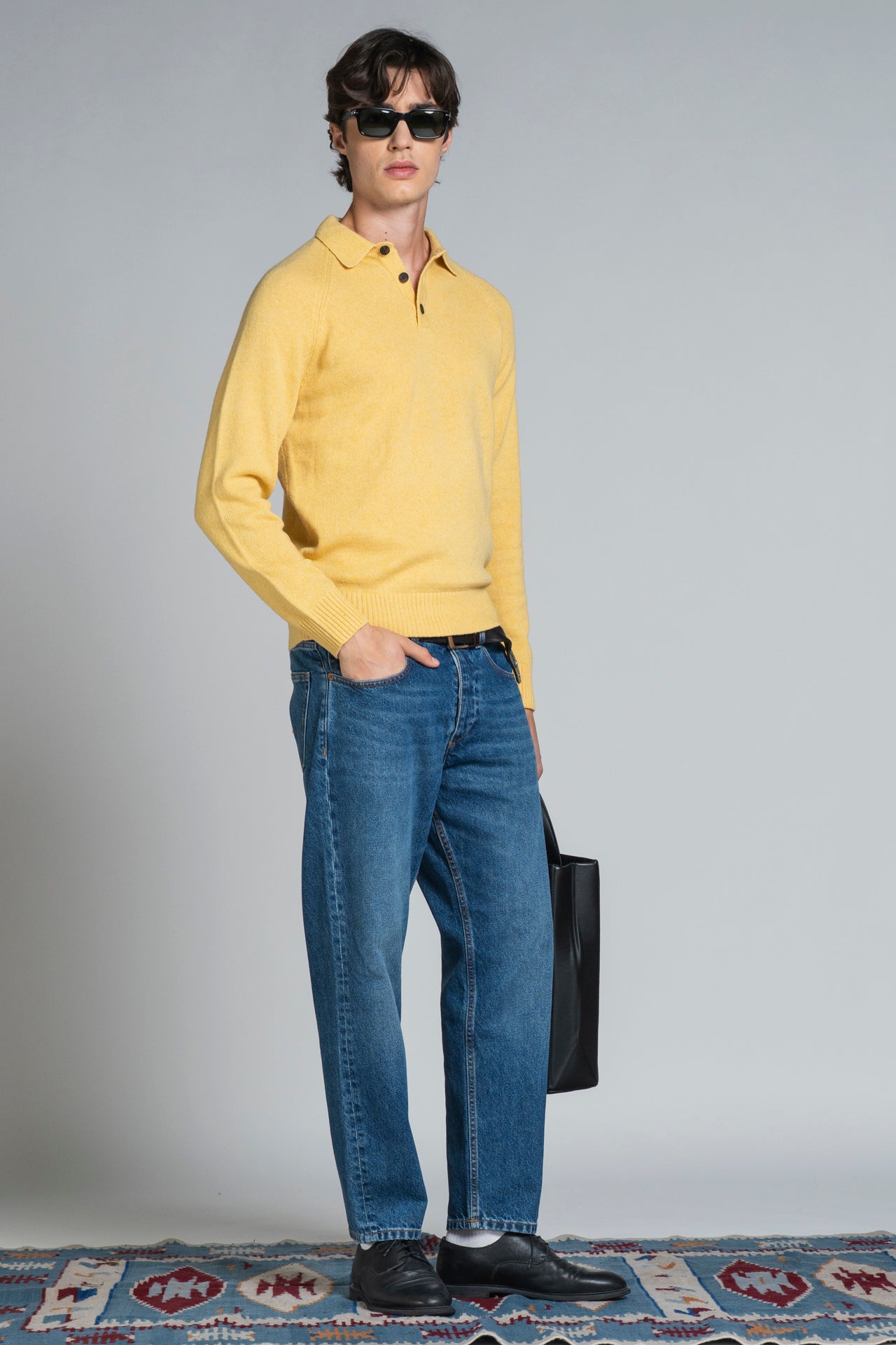 COLIN POLO IN LAMBSWOOL