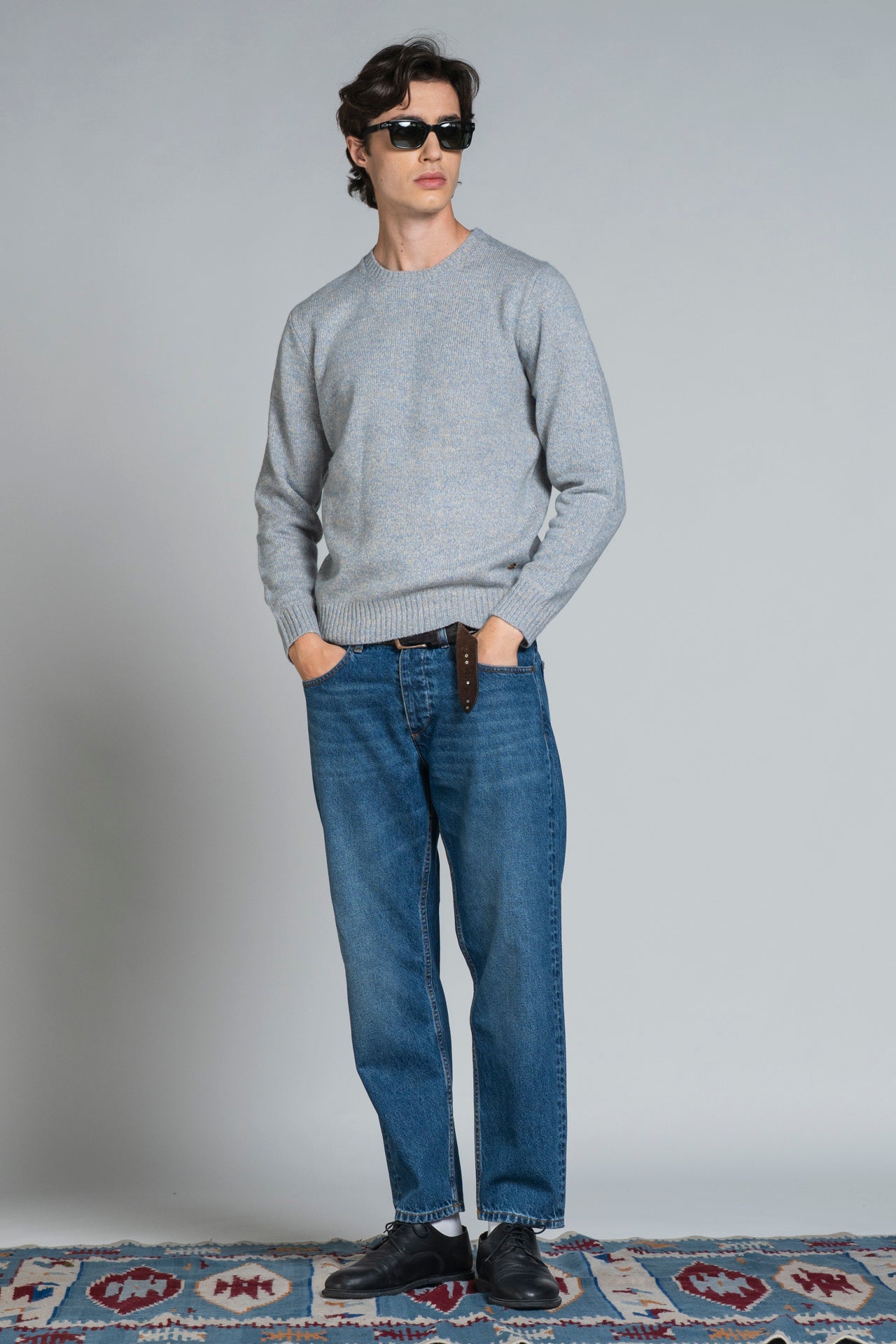 DUKE ROUND NECK IN MOULINE'