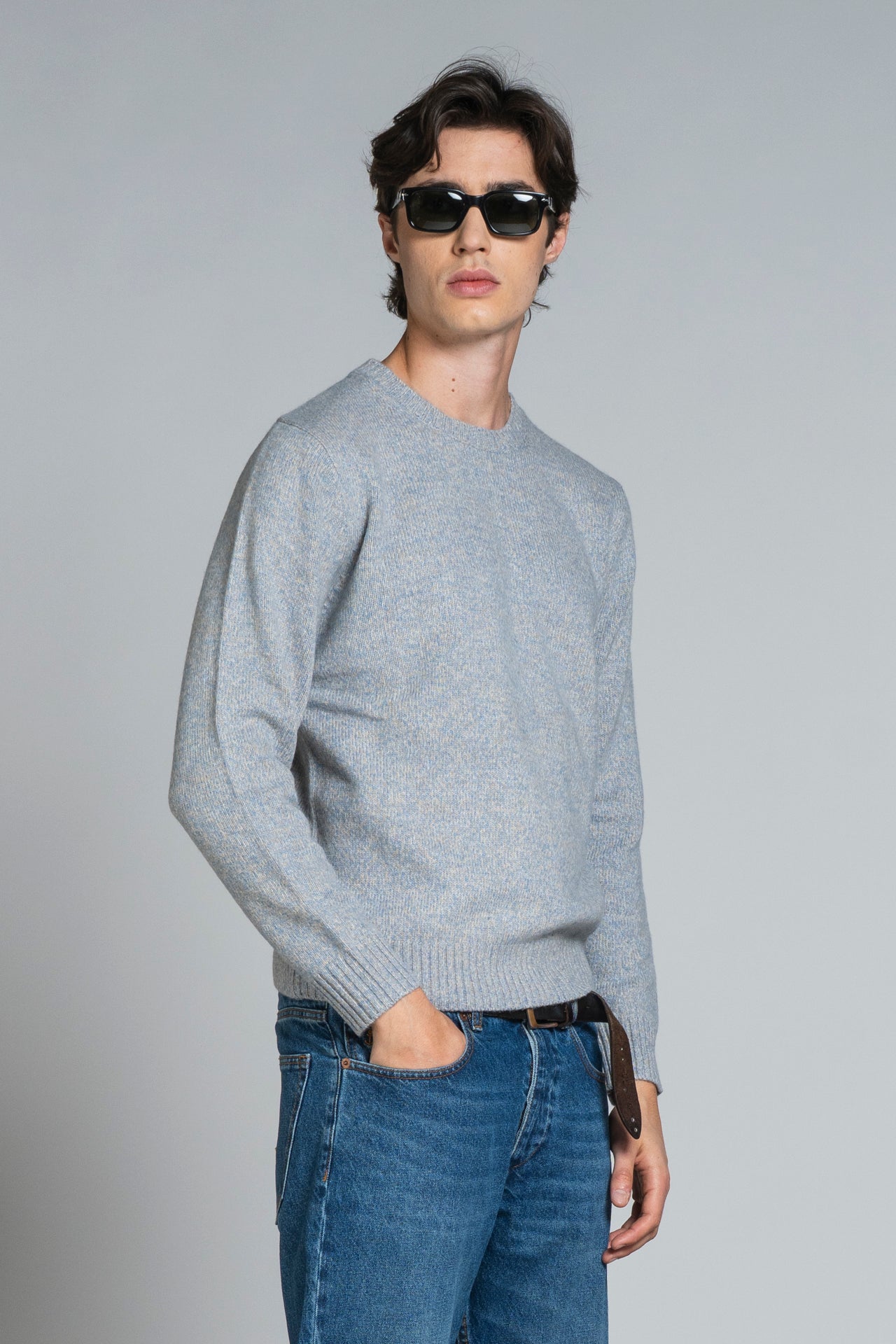 DUKE ROUND NECK IN MOULINE'