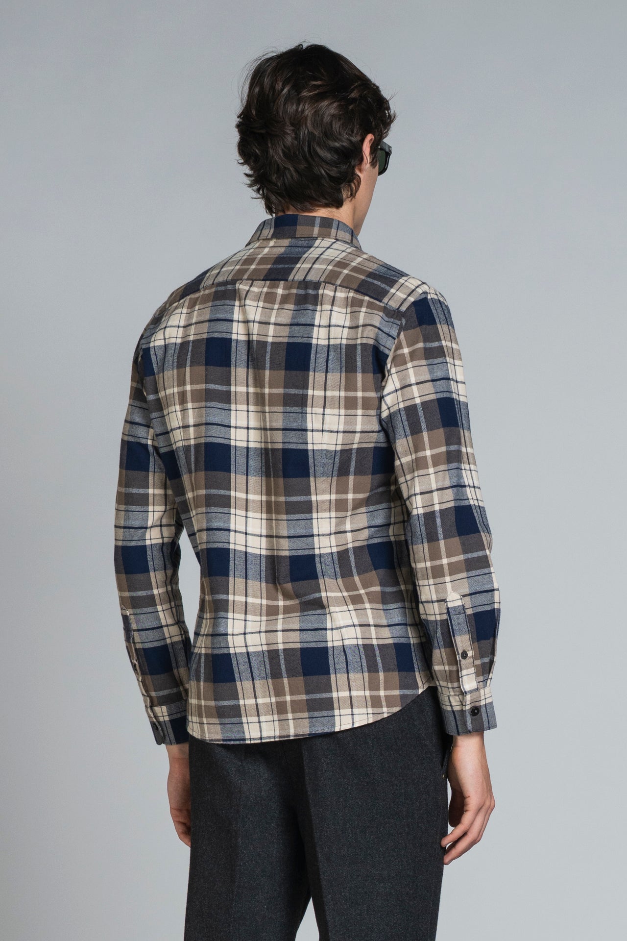 RILEY COLLAR FRENCH IN COTTON CHECK