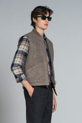TERRY GILET IN BOILED WOOL