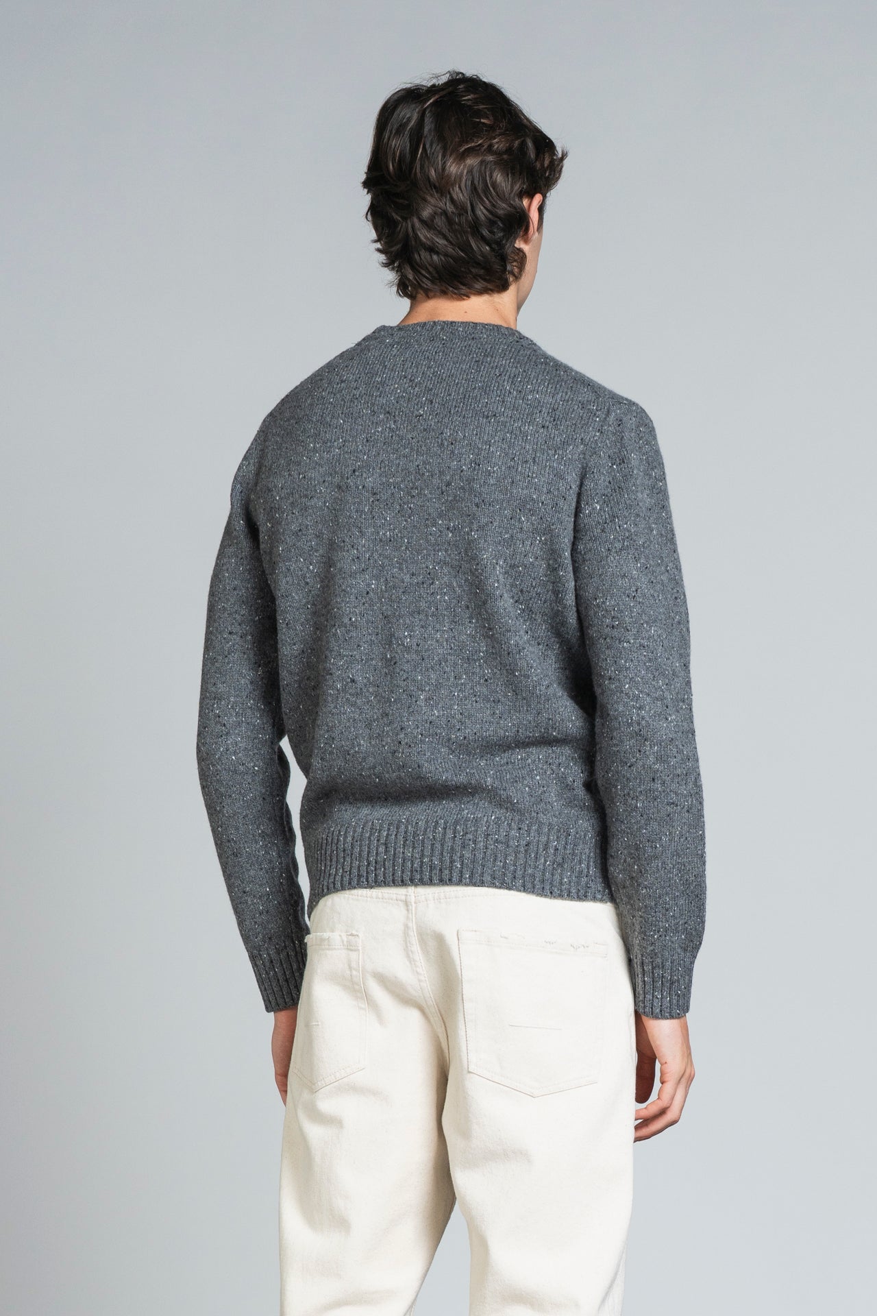 GEORGE ROUND NECK IN BLEND WOOL