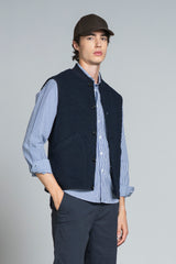 DEAN GILET IN BOILED WOOL