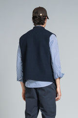 DEAN GILET IN BOILED WOOL