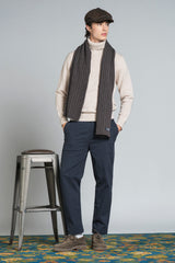 REED ROUND NECK  BRAID IN MOULINE'