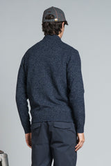 CHASE CARDIGAN BUTTON IN MOULINE'
