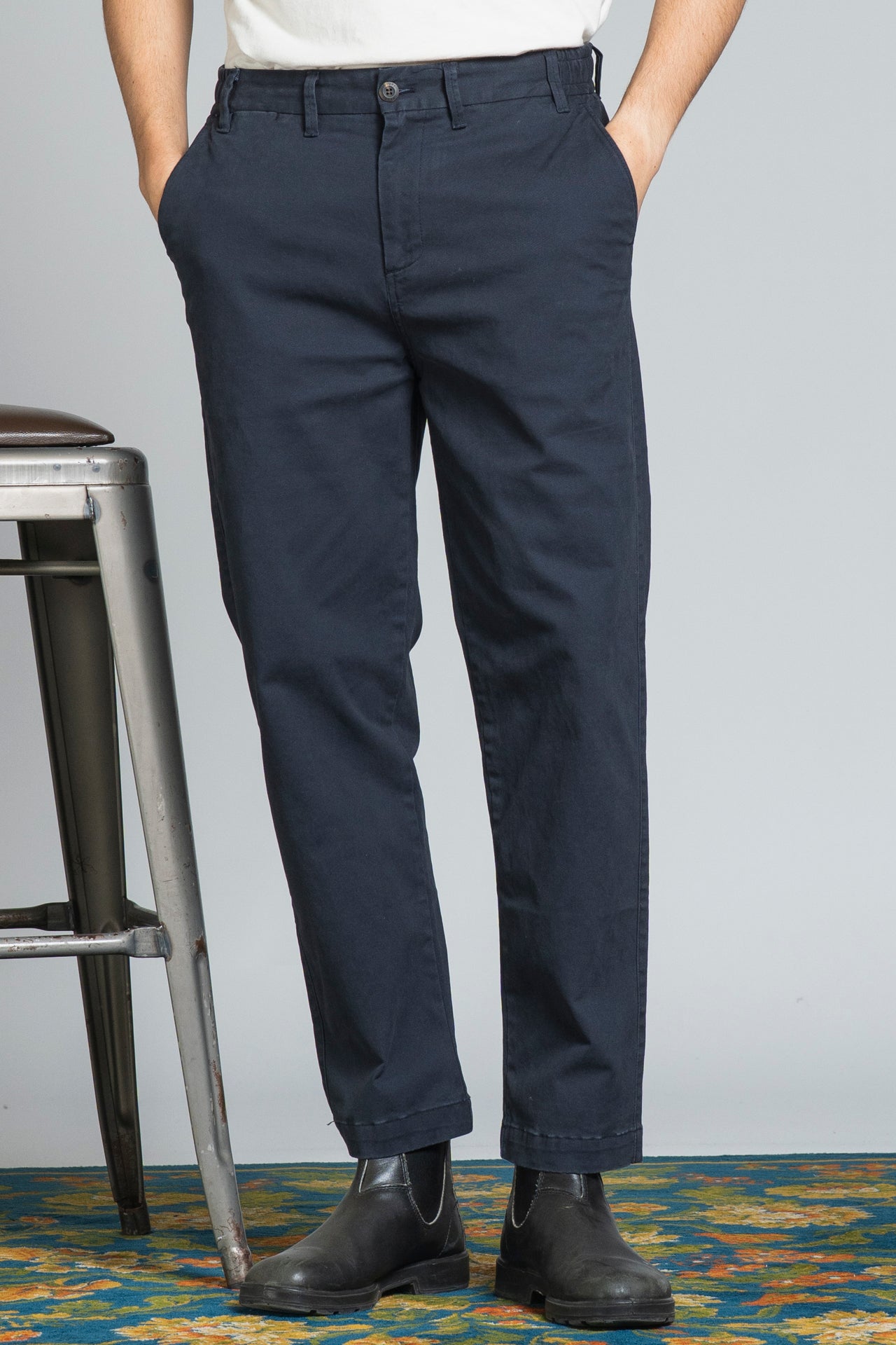 THEO CHINO LONG IN TWILL STRETCH