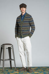BYRNE CARDIGAN ALL OVER IN LAMBSWOOL