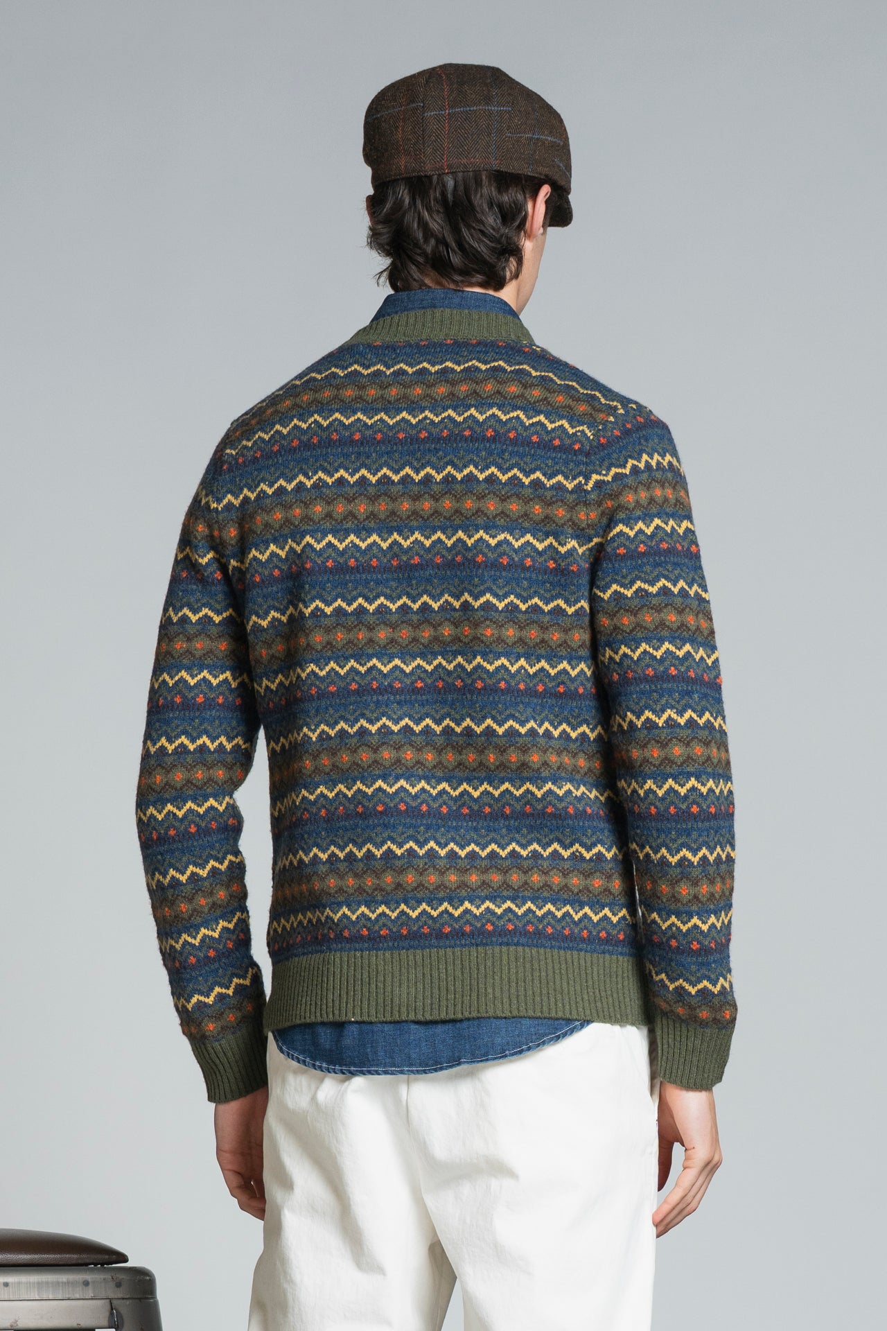 BYRNE CARDIGAN ALL OVER IN LAMBSWOOL