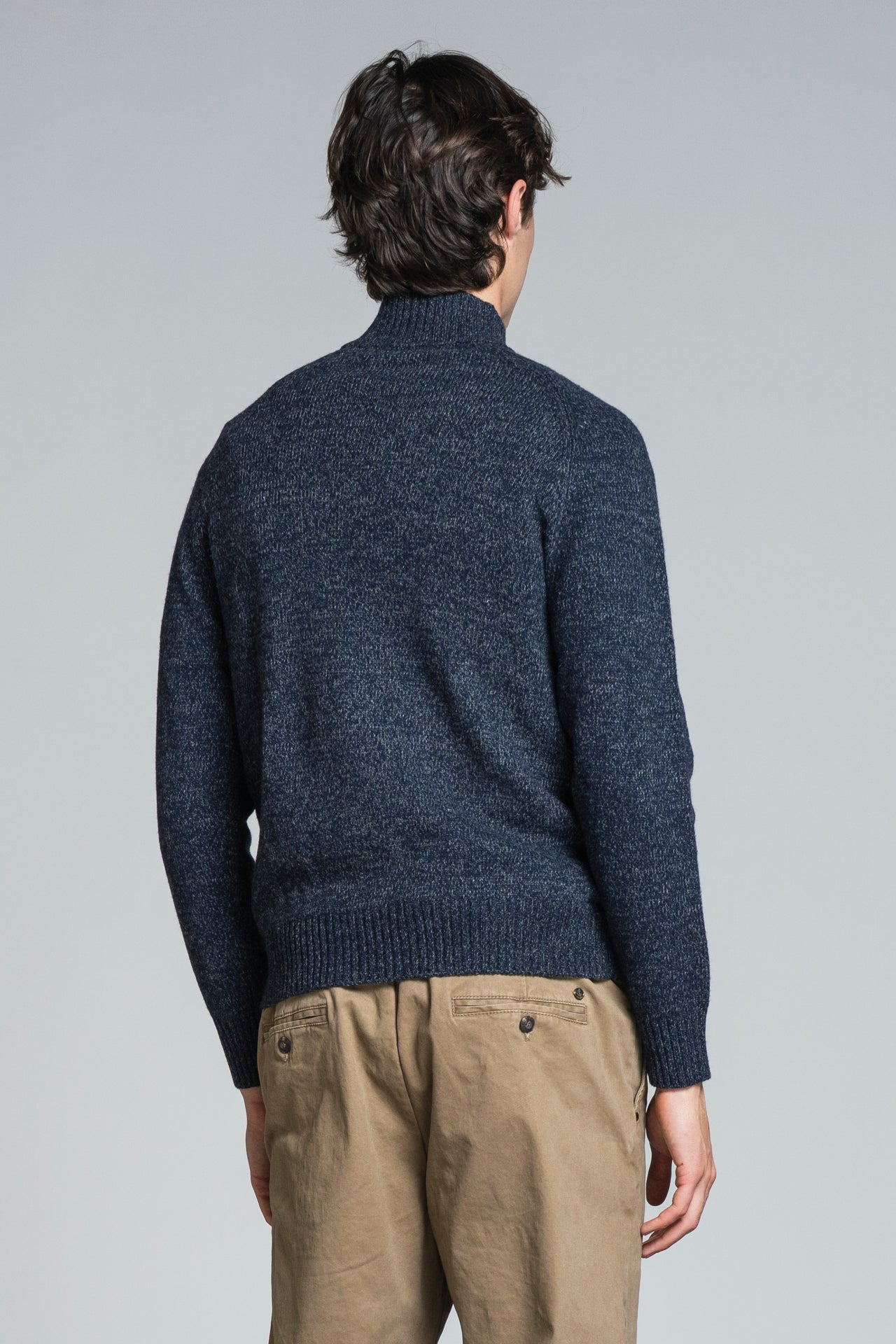 CONRAD CARDIGAN ZIP IN MOUINE'