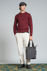 GEORGE ROUND NECK IN BLEND WOOL