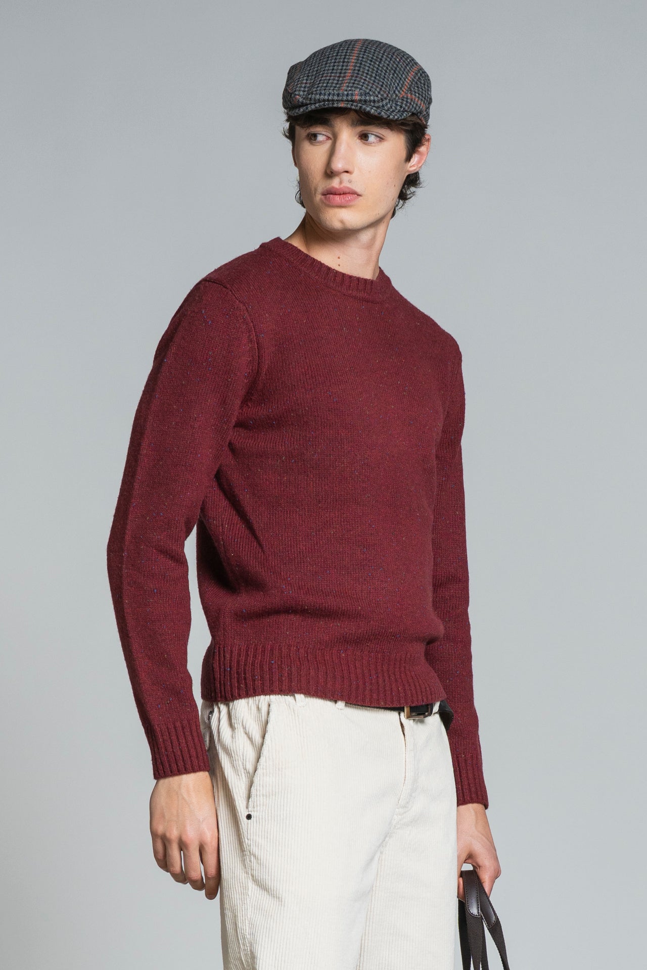 GEORGE ROUND NECK IN BLEND WOOL