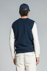 JUDE GILET V NECK IN LAMBSWOOL