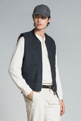 MARTIN GILET IN MIXED WOOL