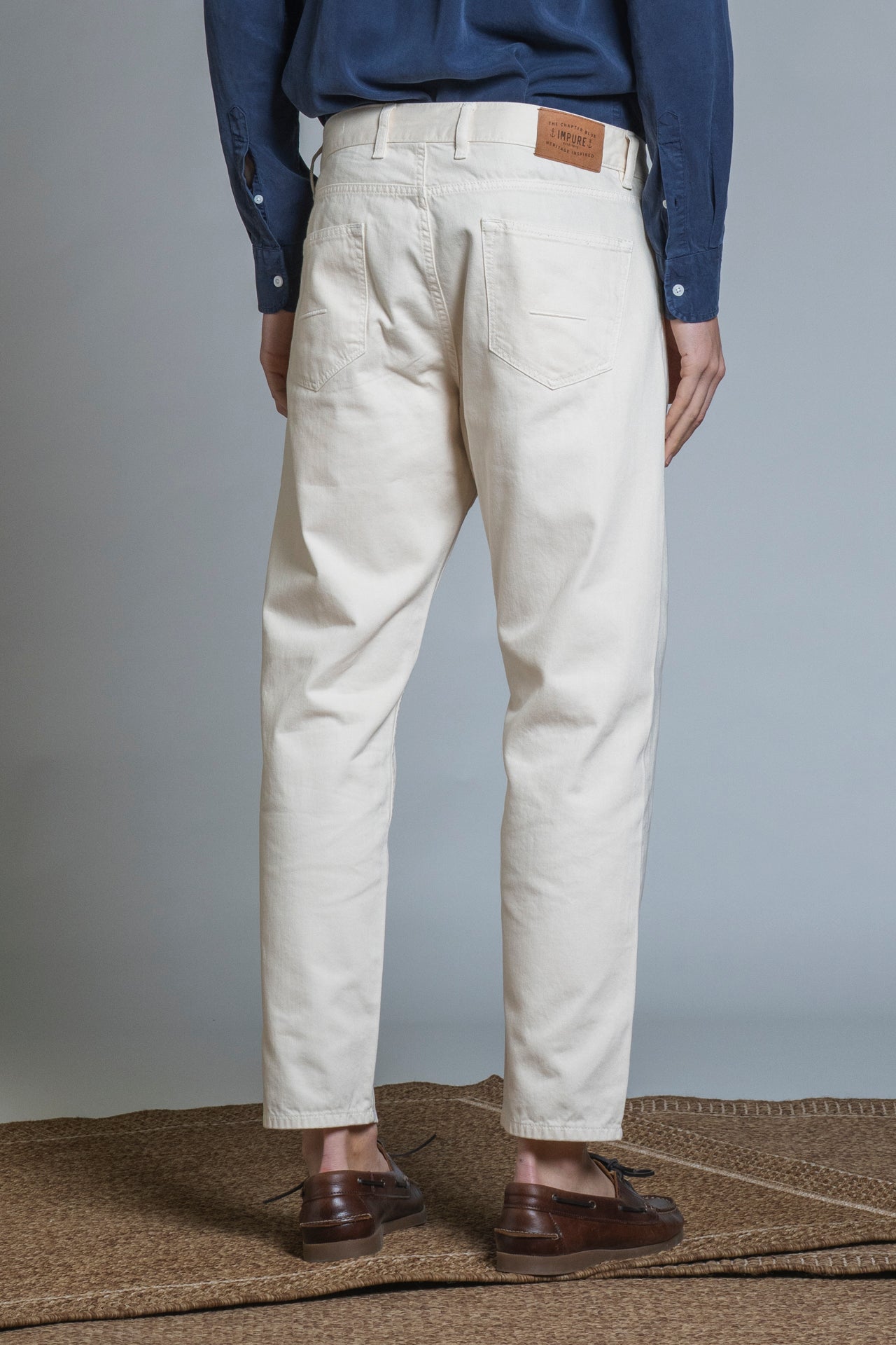 HIRO CHINO LONG JAPAN CROP 5 PKT IN BULL DENIM