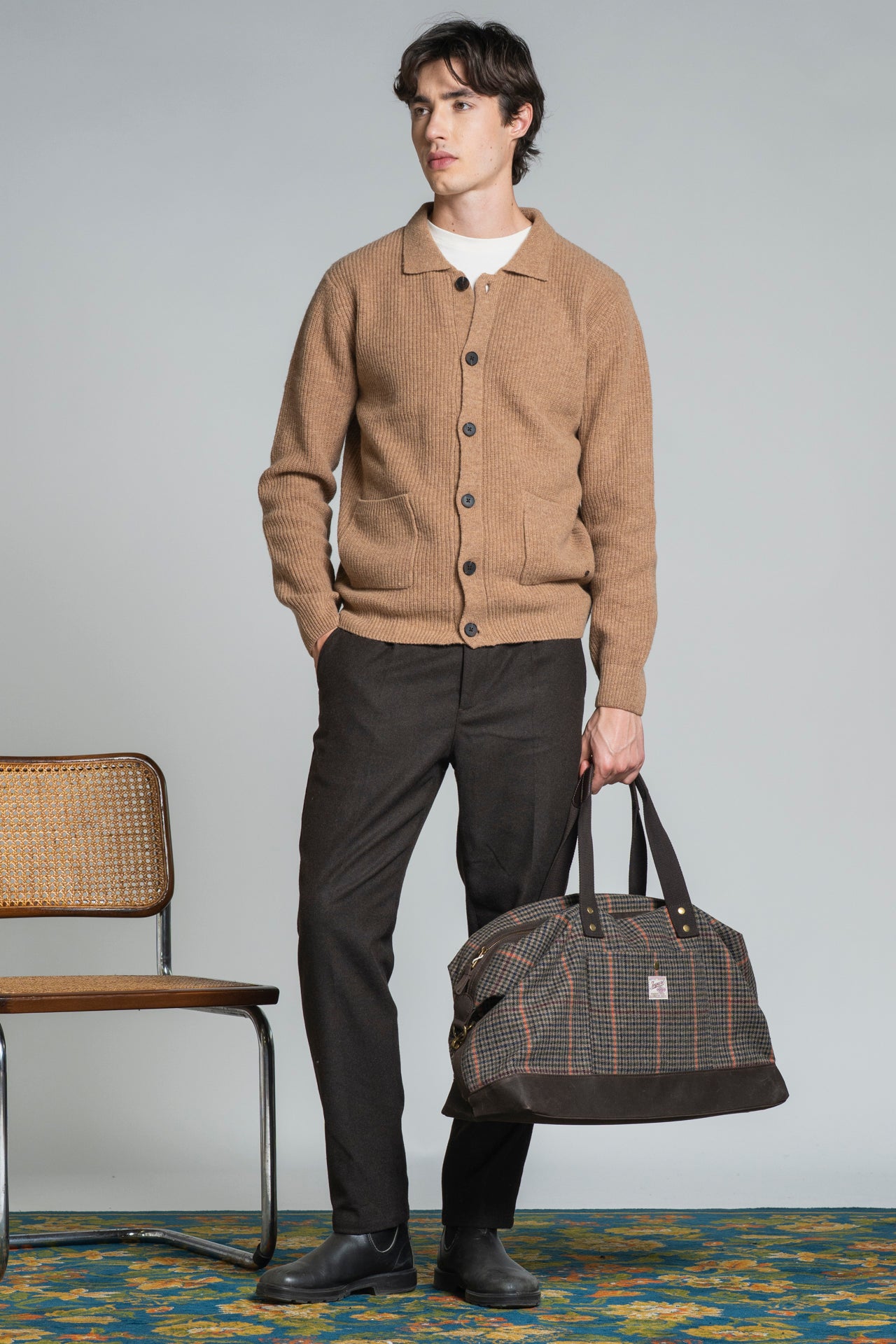HUGO CARDIGAN SHIRT IN LAMBSWOOL