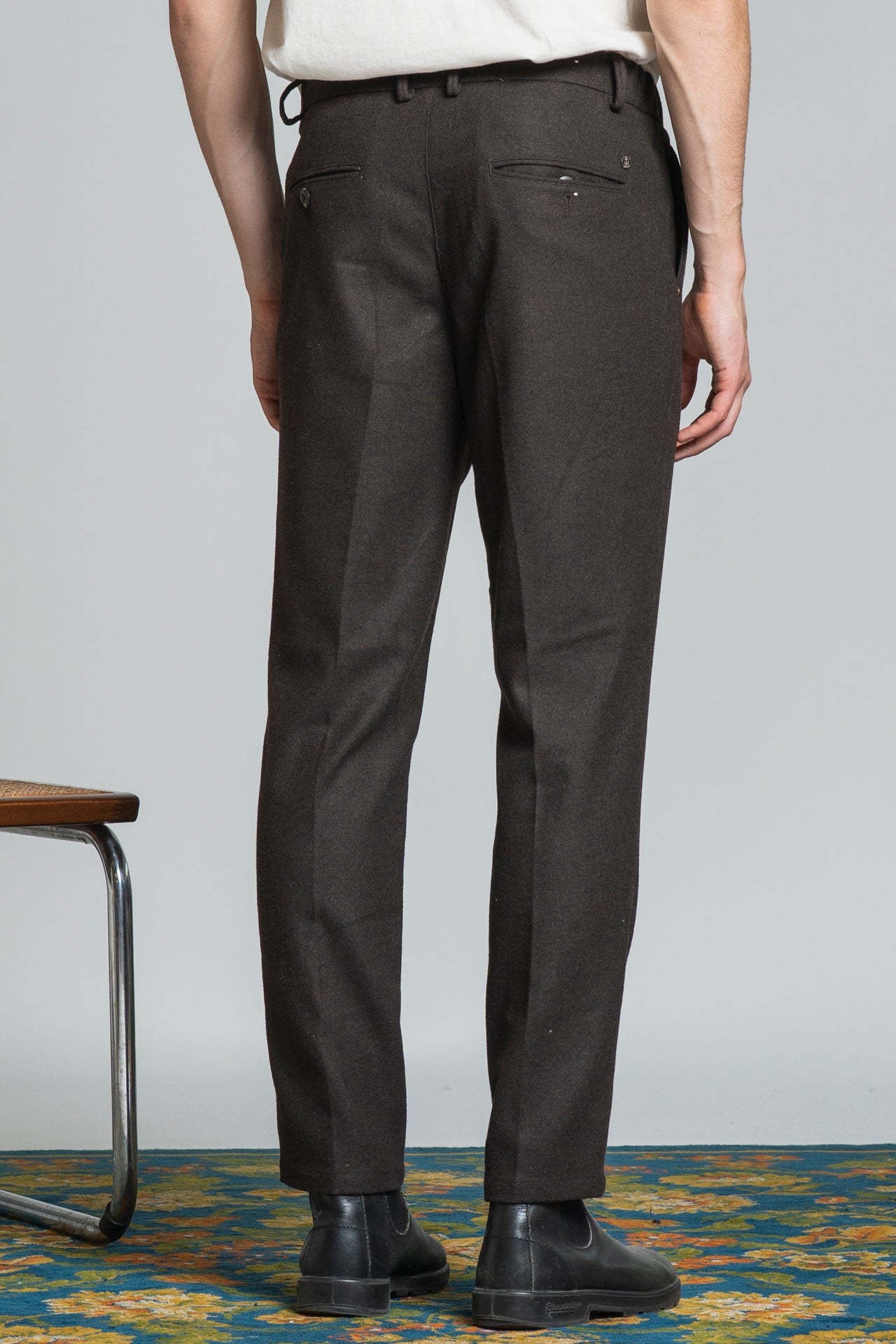 ELIAS CHINO LONG IN MIXED WOOL