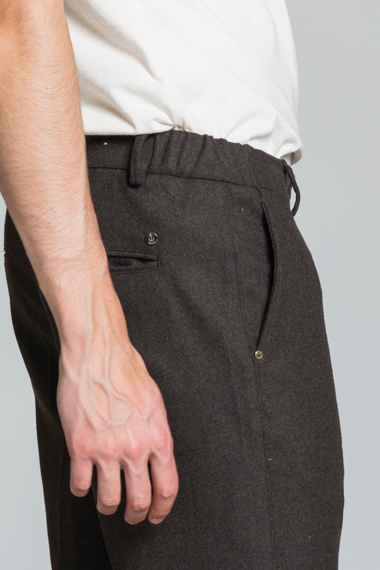 ELIAS CHINO LONG IN MIXED WOOL