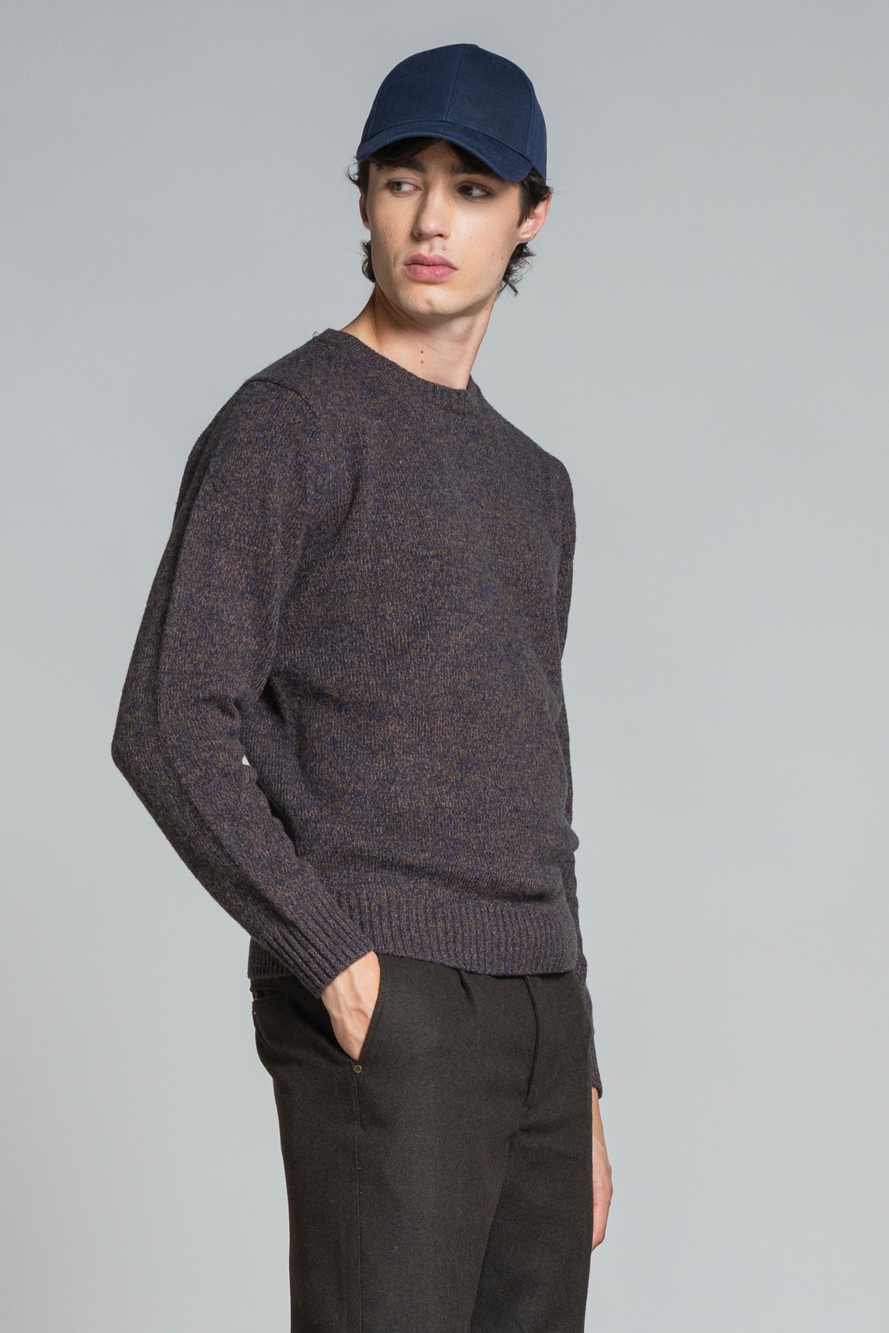 DUKE ROUND NECK IN MOULINE'